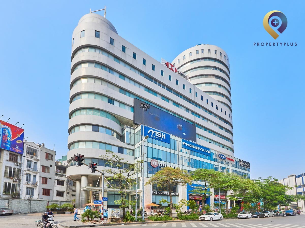 Toà nhà Viet-Tower với mặt tiền kính hiện đại tại Quận Đống Đa, Hà Nội do Property Plus giới thiệu
